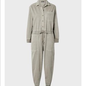 JAMES PERSE WOMEN'S MIXED MEDIA JUMPSUIT 0